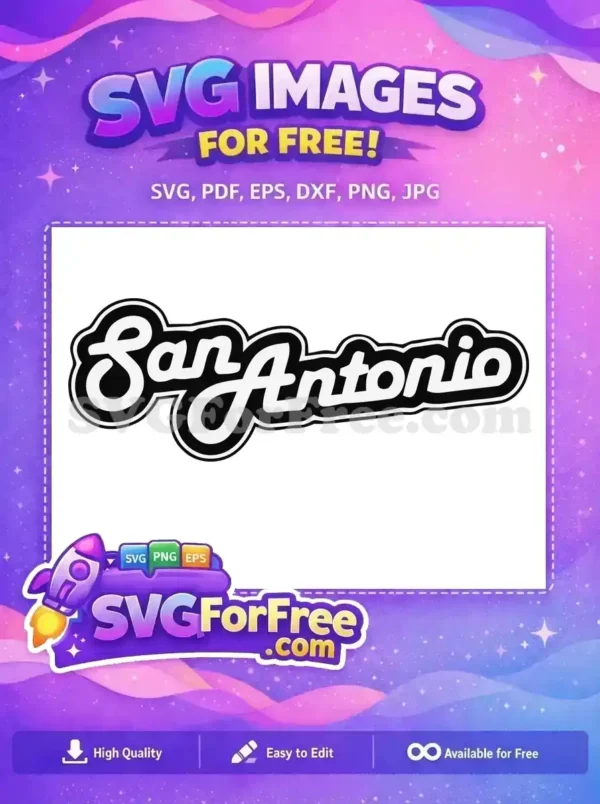 Free San Antonio Spurs Free Sport Logos Silhouette Free SVG