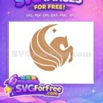 Free Brown Pegasus Free Sport Logos Pegasus Free SVG - Instant Download