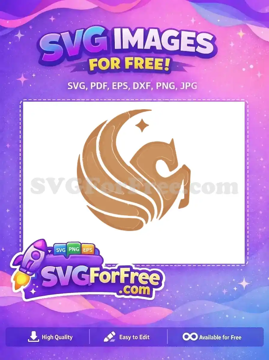 Free Brown Pegasus Free Sport Logos Pegasus Free SVG