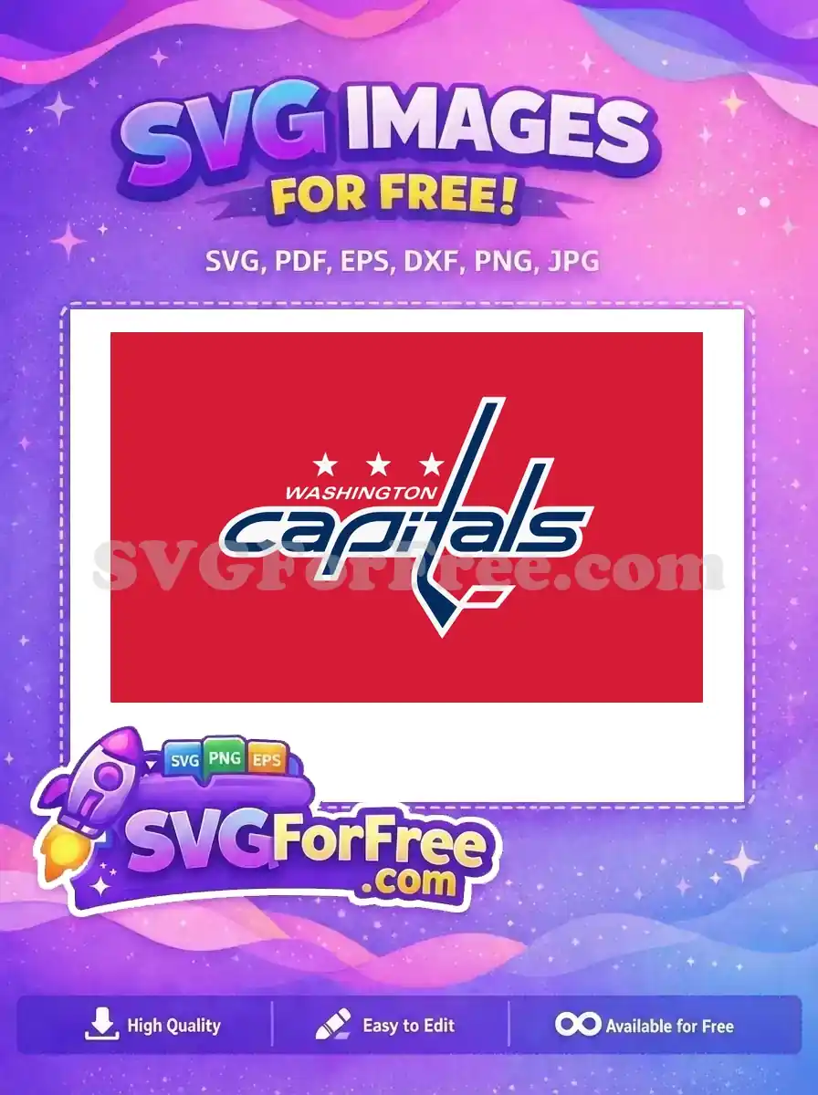 Free Capitals Hockey Free NHL Team Sport Free SVG