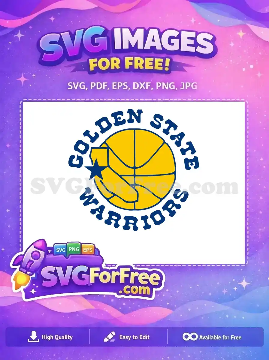 Free Golden State Free Warriors Basketball Team Free SVG