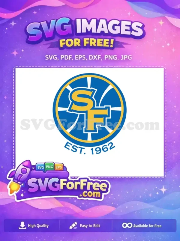 Free Yellow SF Free Basketball Logo Sport Free SVG