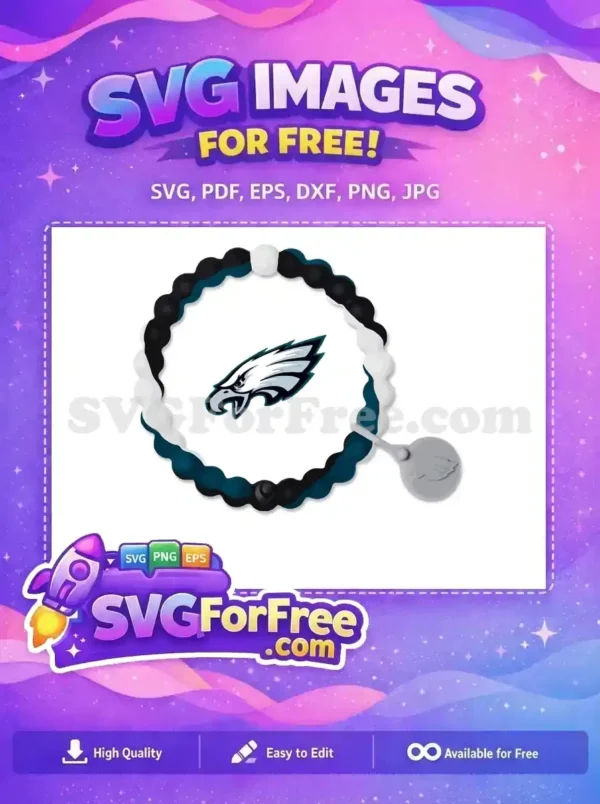 Free Philadelphia Eagles Eyes Free Beaded Bracelet Sport Logos Free SVG