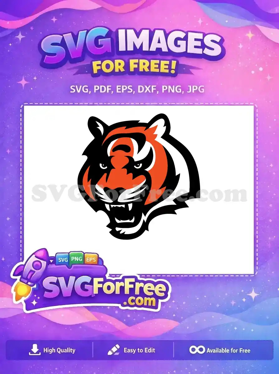 Free Fierce Tiger Free Roaring Bengals Sport Free SVG