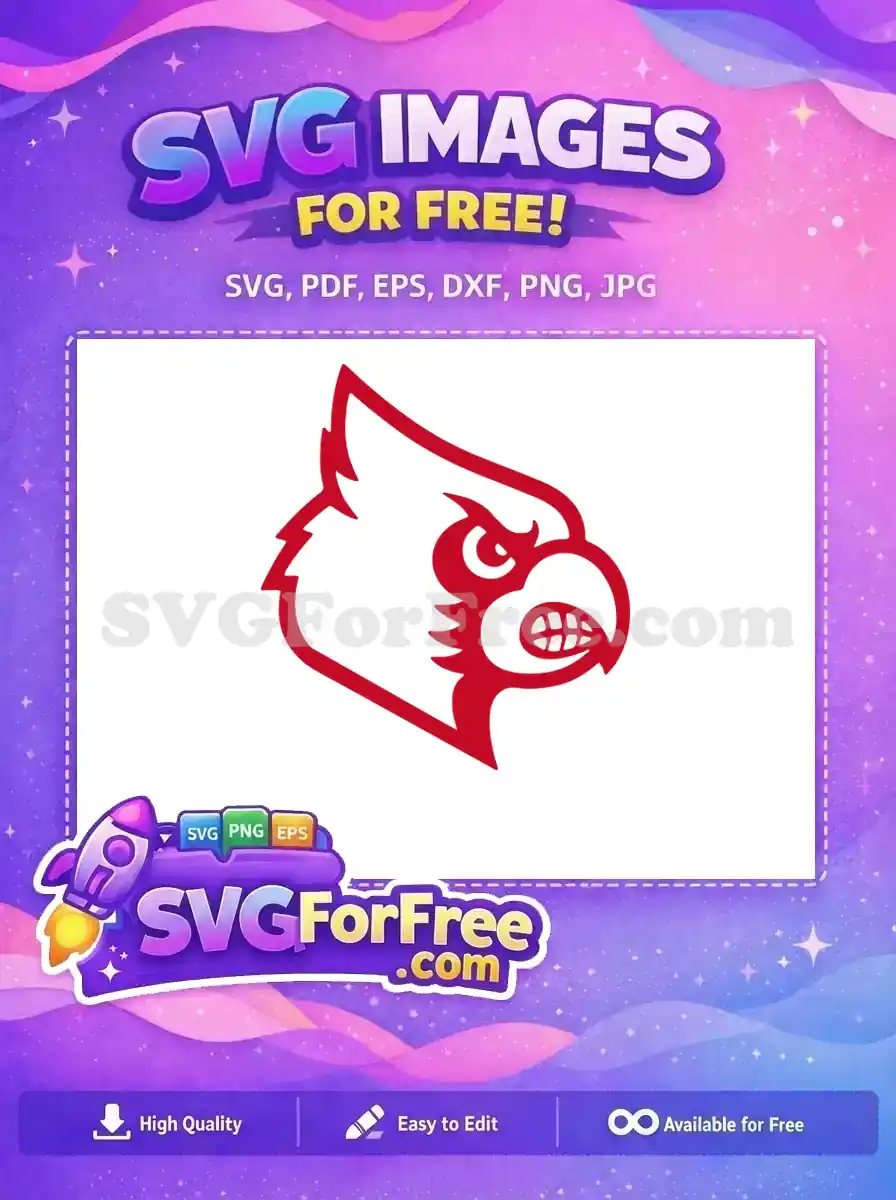 Free Red Angry Cardinal Free Sport Logos Mascot Free SVG 2