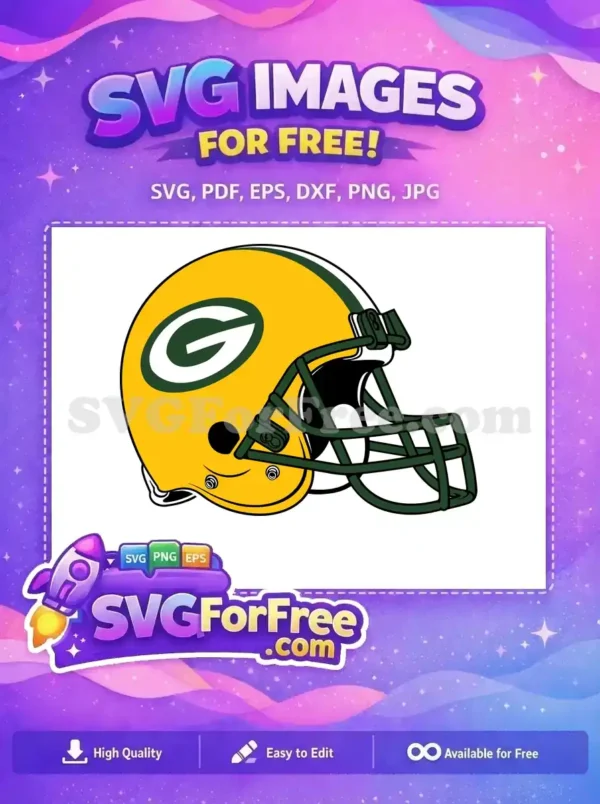 Free Green Bay Packers Helmet Free Green G Logo NFL Free SVG