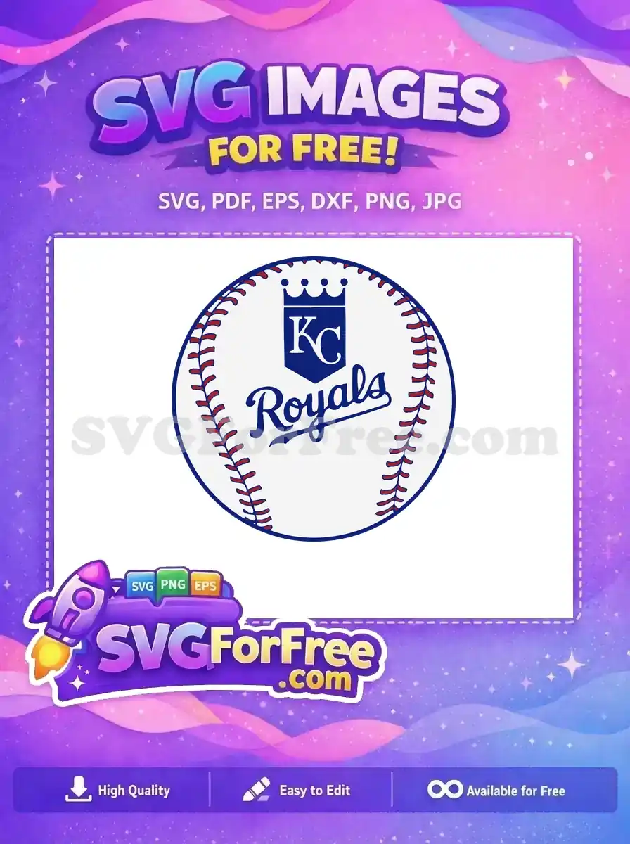 Free Baseball Stitches Free KC Royals Logo Sport Free SVG
