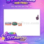 Free Gator Pride Free Number One Sport Logos Free SVG - Instant Download