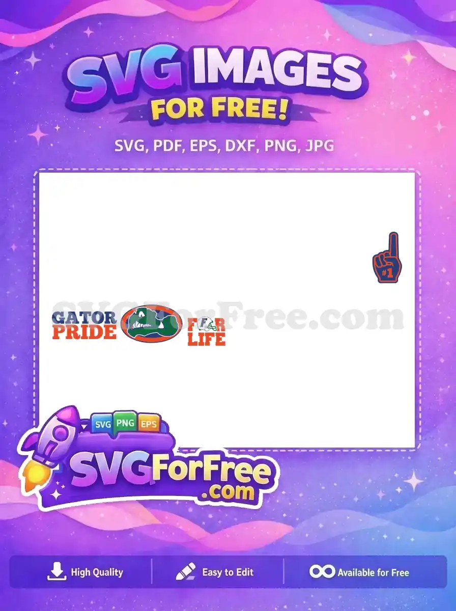 Free Gator Pride Free Number One Sport Logos Free SVG