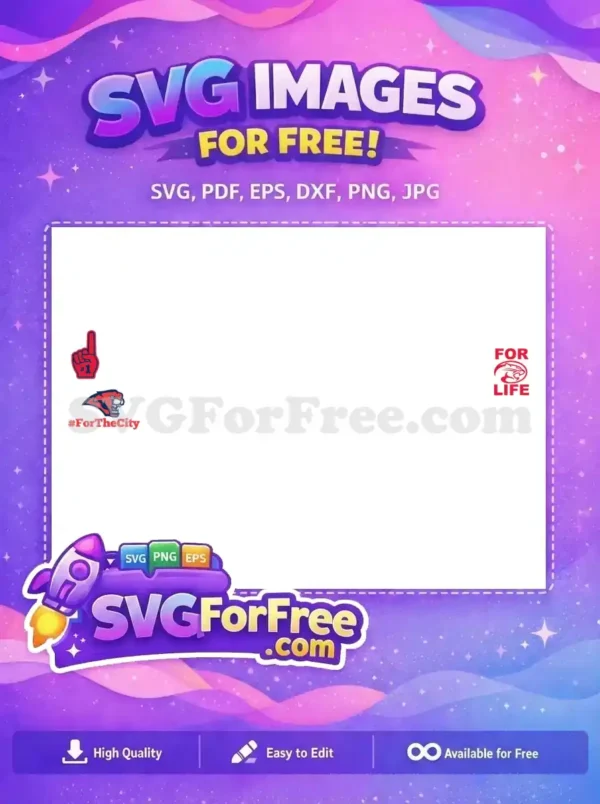 Free Red Number One Hand Free Fierce Cat Logo Free SVG