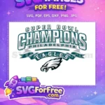 Free Philadelphia Eagles Free Super Bowl Champions Free SVG - Instant Download