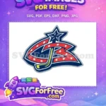 Free Star Logo Free Red White Blue Sport Free SVG - Instant Download