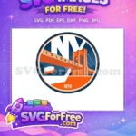 Free Orange Bridge Free Islanders Logo 1972 Free SVG - Instant Download