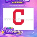 Free Red Letter C Free Sports Logo Free SVG - Instant Download