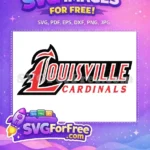 Free Louisville Cardinals Logo Free Red Black Sport Free SVG - Instant Download