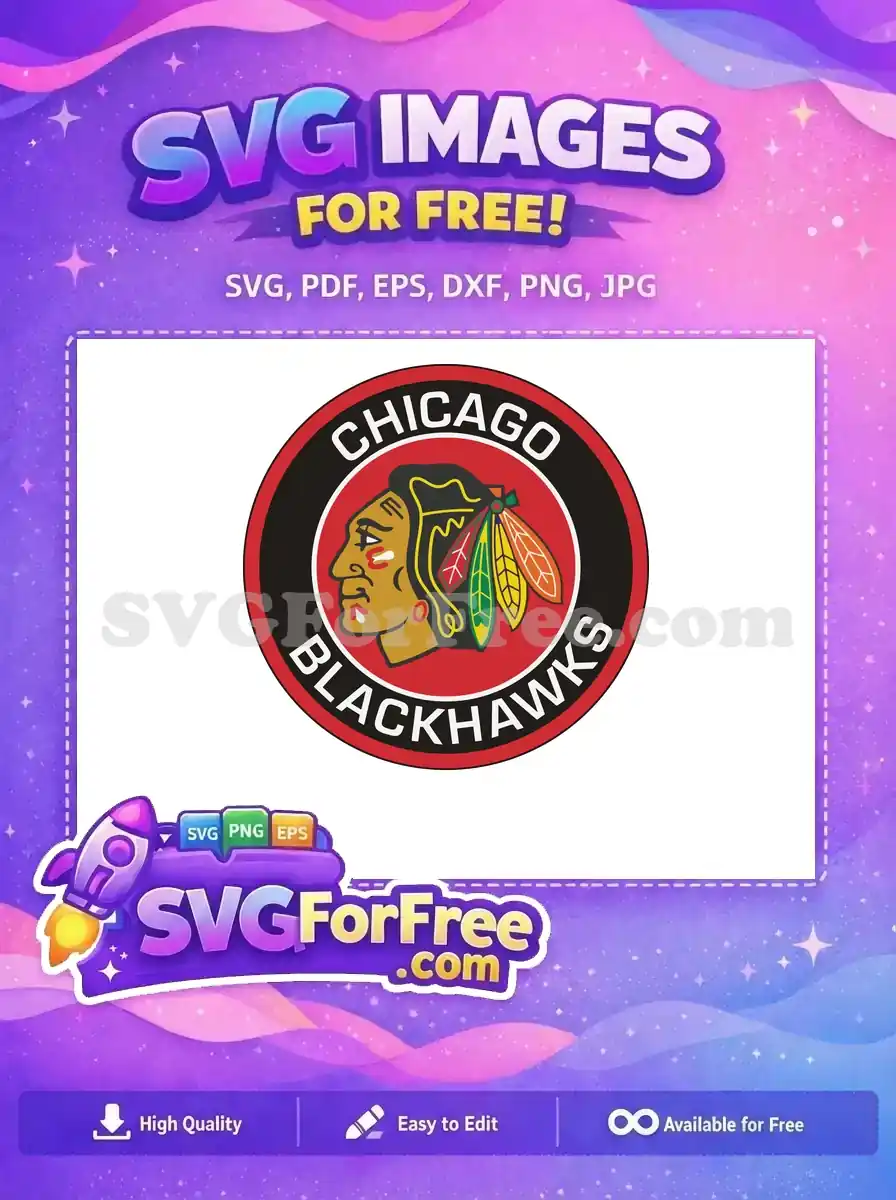 Free Chicago Blackhawks Profile Free Sport Logos Design Free SVG
