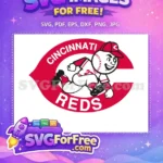 Free Running Mr Redlegs Free Cincinnati Reds Mascot Free SVG - Instant Download