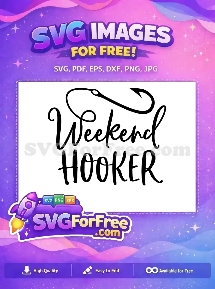 Free Fishing Hook Free Weekend Hooker Sport Logos Free SVG