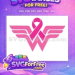 Free Pink Ribbon Wings Free Breast Cancer Awareness Symbol Free SVG - Instant Download
