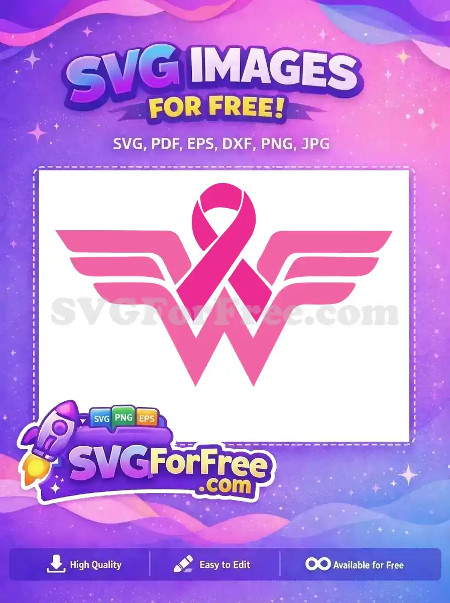 Free Pink Ribbon Wings Free Breast Cancer Awareness Symbol Free SVG