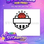 Free Red Basketball Free Five Stars Sports Free SVG - Instant Download