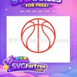 Free Red Lines Free Sport Basketball Free SVG - Instant Download