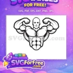 Free Muscular Biceps Free Chest Abs Sports Free SVG - Instant Download