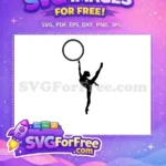 Free Silhouette Ballerina Free Hula Hoop Dance Free SVG - Instant Download