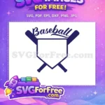 Free Baseball Bats Free Home Base Sports Free SVG - Instant Download