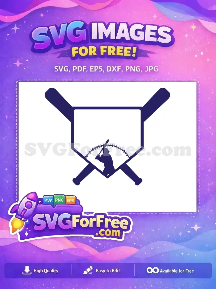 Free Baseball Player Silhouette Free Baseball Bats Frame Free SVG