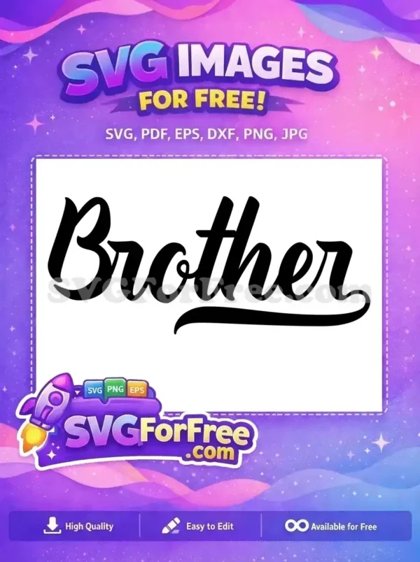 Free Brother Silhouette Free Sports American Football Brother Free SVG