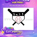 Free Baseball Player Free Pitcher Silhouette Sports Free SVG - Instant Download