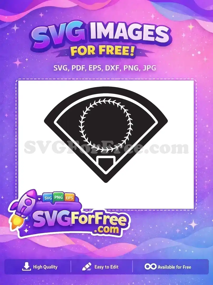 Free Baseball Field Free Home Plate Sports Free SVG
