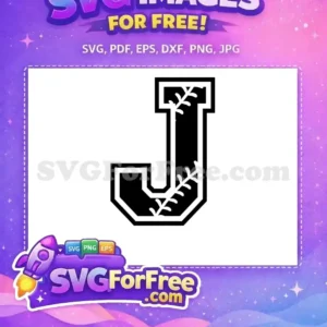 Free Baseball Stitch J Letter Free Black White Design Free SVG Free Baseball Stitch J Letter Free Black White Design Free SVG