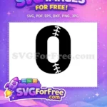 Free Black and White Free Baseball Football Free SVG - Instant Download