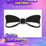 Free Black Bow Tie Free Formal Event Sports Free SVG - Instant Download