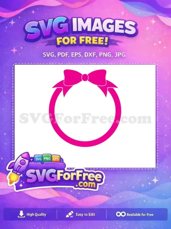 Free Pink Bow Circle Free Sports Logos Decorations Free SVG Free Pink Bow Circle Free Sports Logos Decorations Free SVG