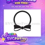Free Circle Bow Tie Free Sports Logos Free SVG - Instant Download