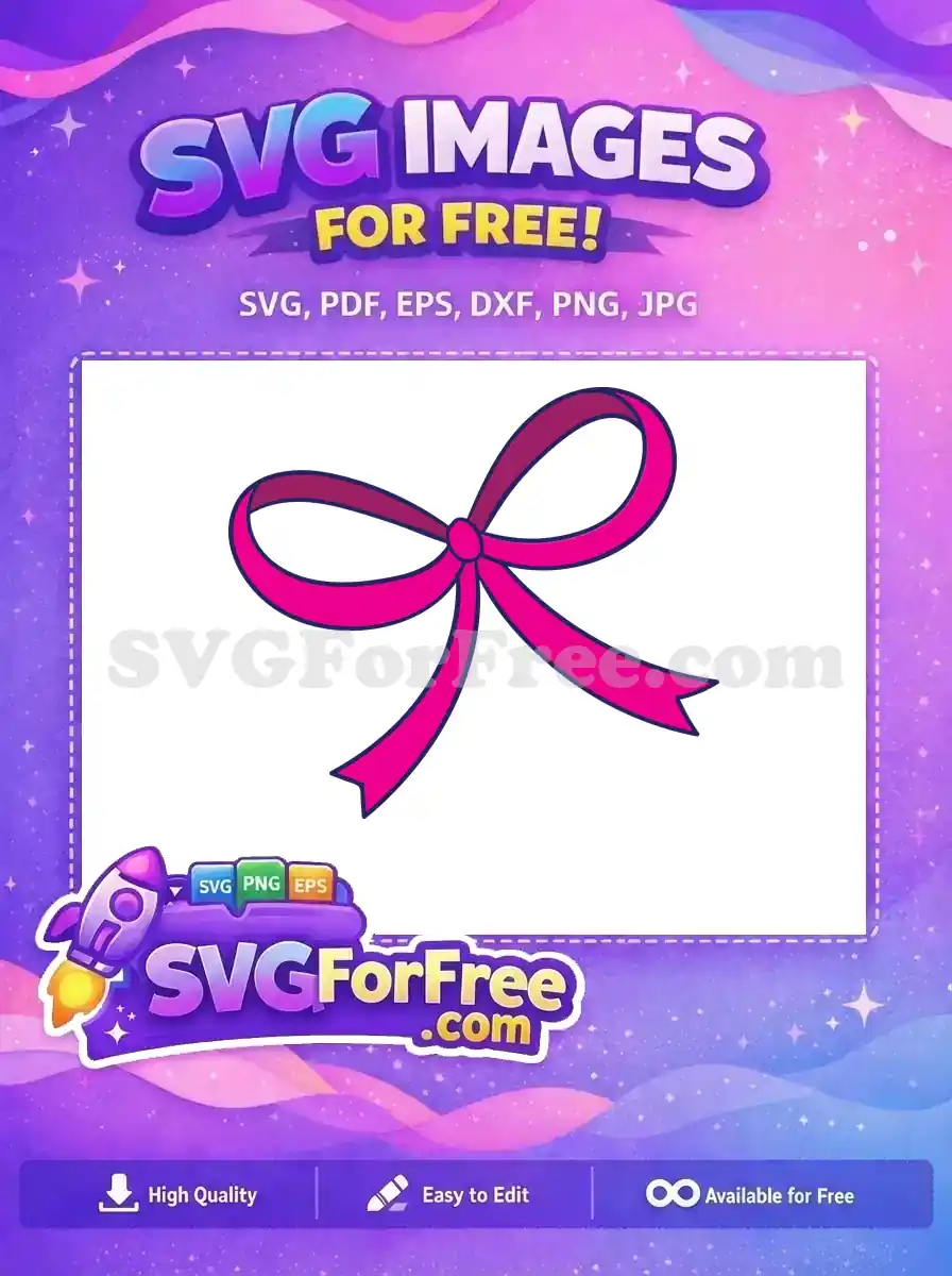Free Fuchsia Magenta Ribbon Free Sports Logos Decoration Free SVG