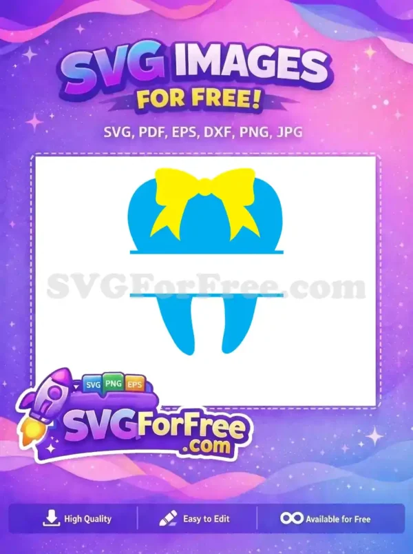 Free Blue Easter Bunny Free Yellow Bow Sports Free SVG