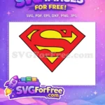 Free Red Yellow Shield Free Superman Logo Free SVG - Instant Download