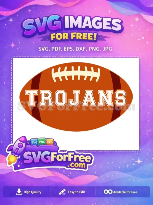 Free Trojans Football Free Team Sports Free SVG