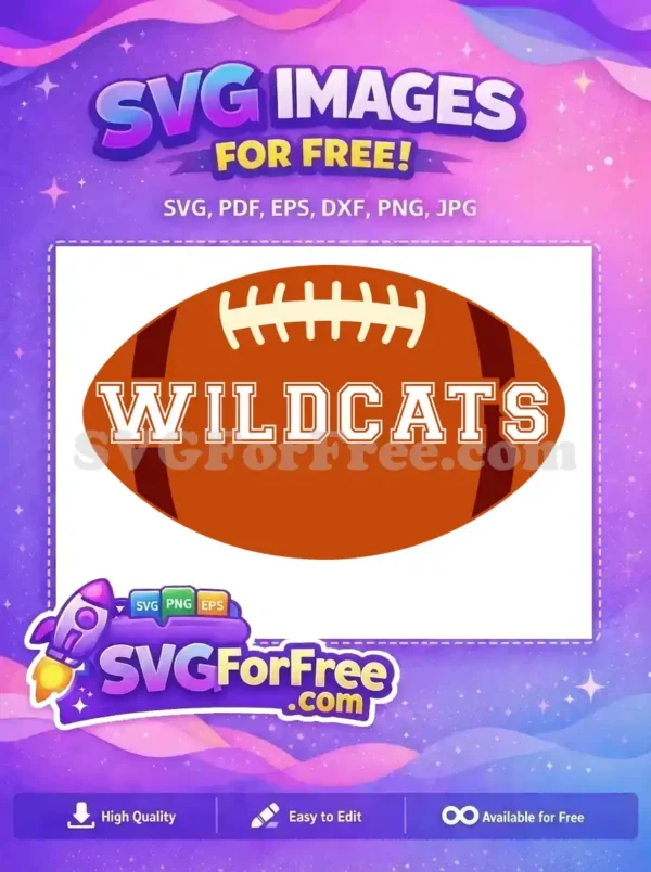 Free Wildcats Football Free Sports Logos Decorations Free SVG