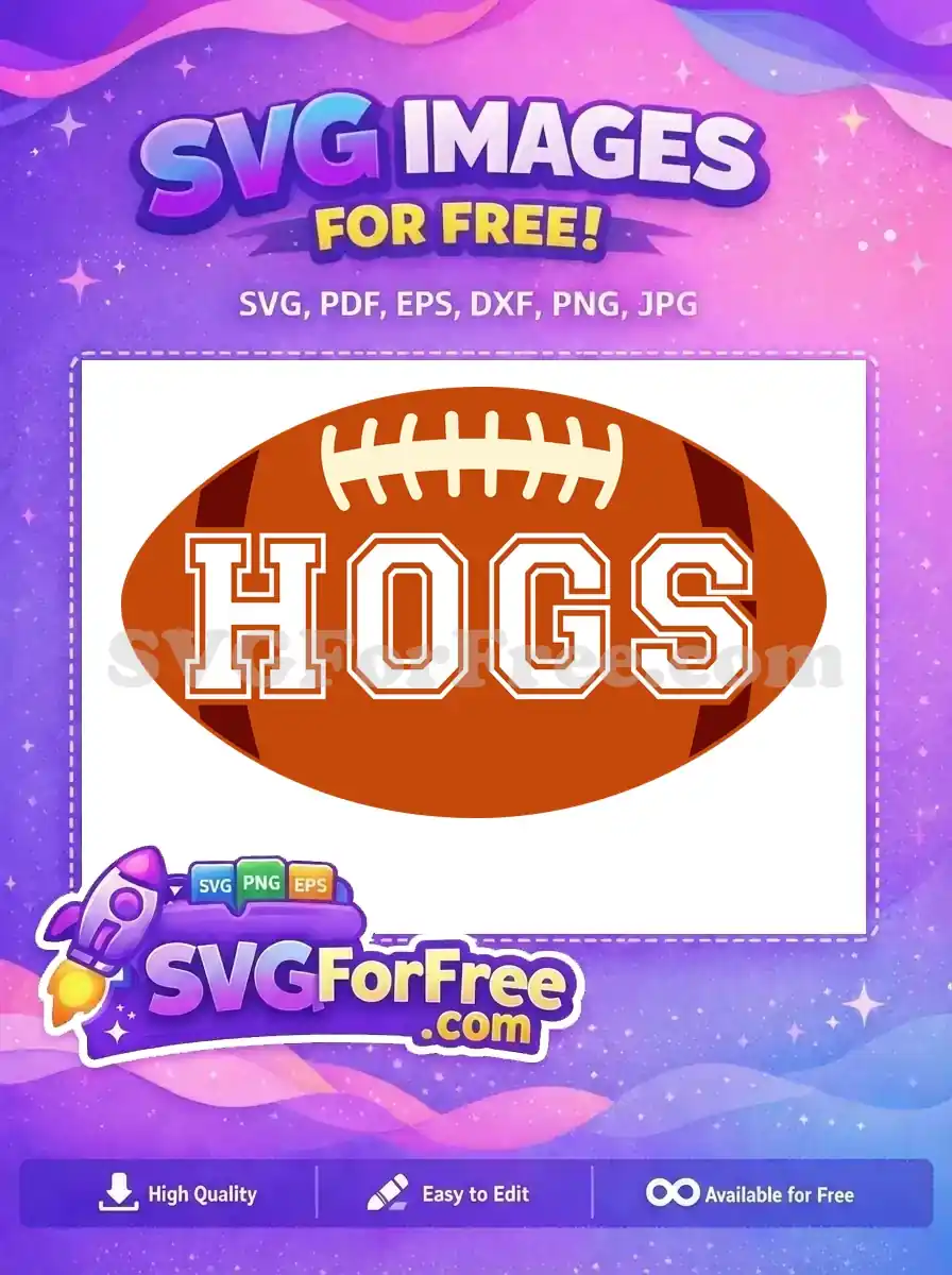 Free Hogs Football Free Sports Logos Free SVG