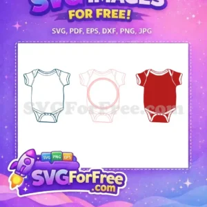 Free Baby Onesie Free Blue Pink Red Sports Free SVG