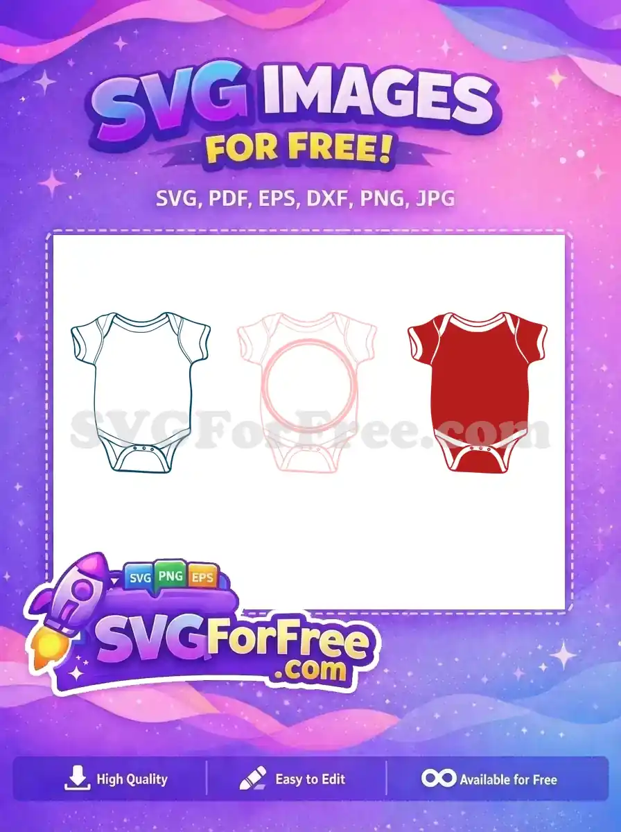 Free Baby Onesie Free Blue Pink Red Sports Free SVG
