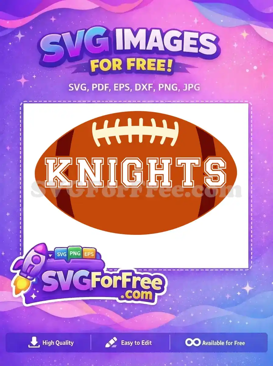 Free Brown Football Free Knights Team Sports Free SVG