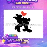 Free Silhouette Kissing Free Red Heart Sports Logos Free SVG - Instant Download
