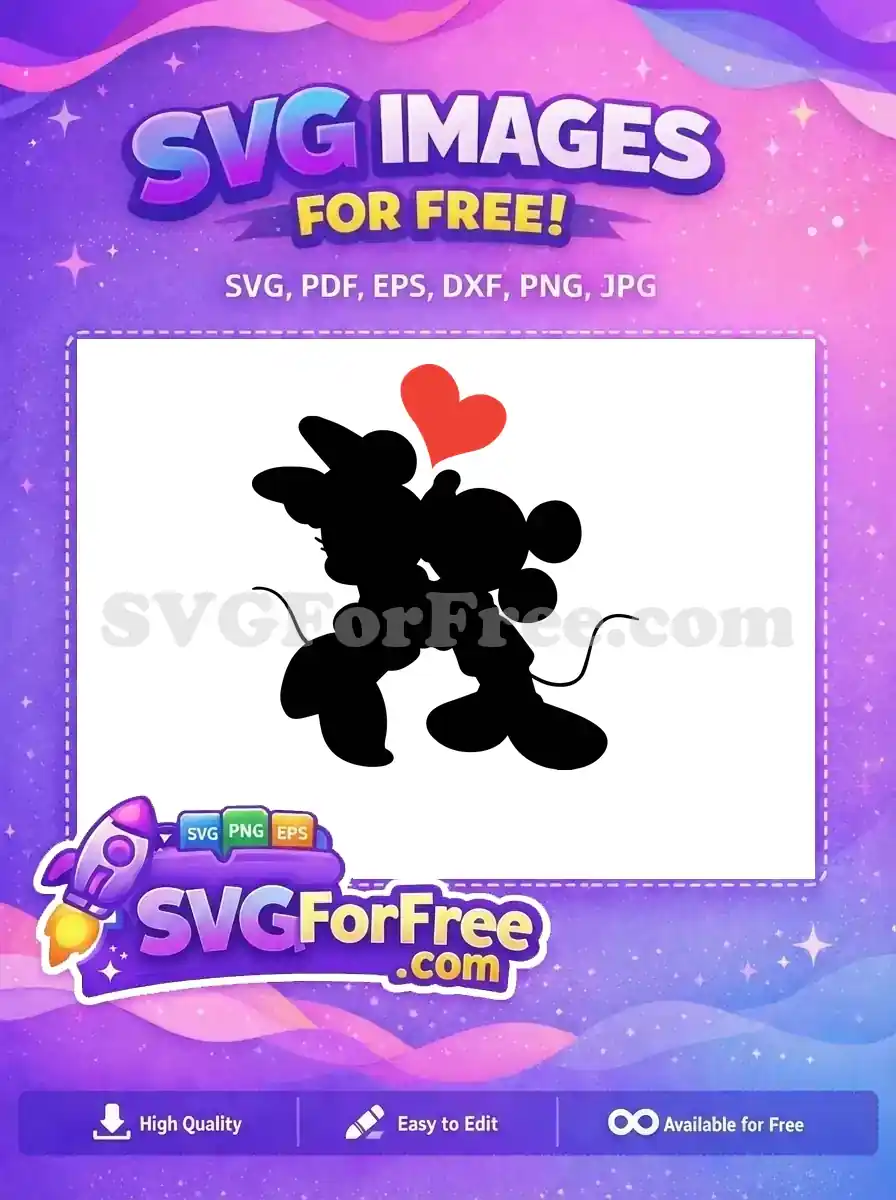Free Silhouette Kissing Free Red Heart Sports Logos Free SVG