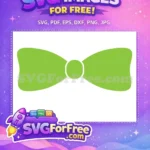 Free Lime Green Bowtie Free St Patricks Day Free SVG - Instant Download